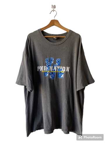 PNB Nation Shirt store Hip Hop Embroidered Crown Graffiti Art VINTAGE rare 90s XL