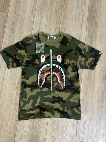 Bape Woodland Camo Shark Tee