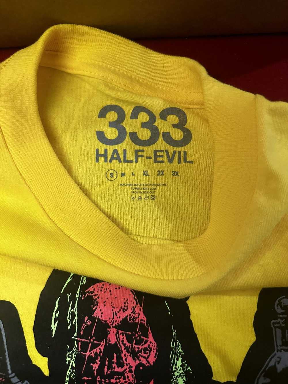 Half Evil Half Evil Halloween Shirt - image 2