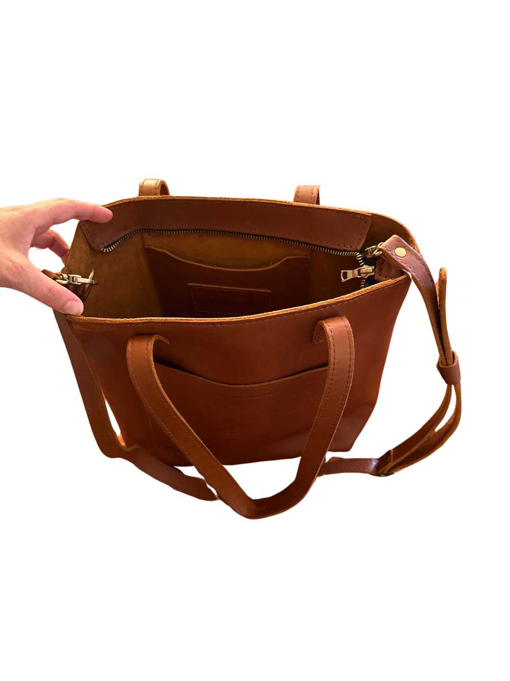 Portland Leather Crossbody Tote - image 4