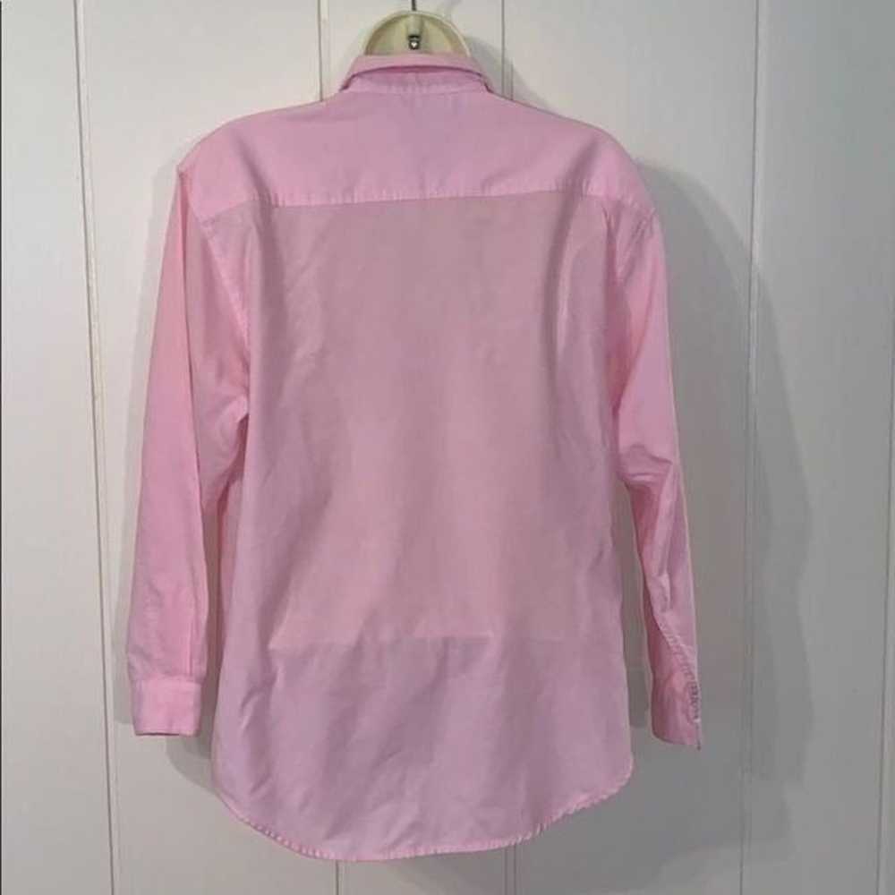 Vtg Diane Von Furstenberg pink button down - image 5