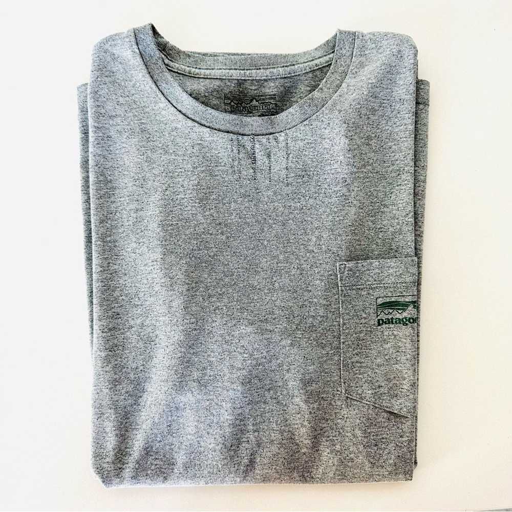 Patagonia MENS PATAGONIA Grey Gray Pocket Crew Sl… - image 2