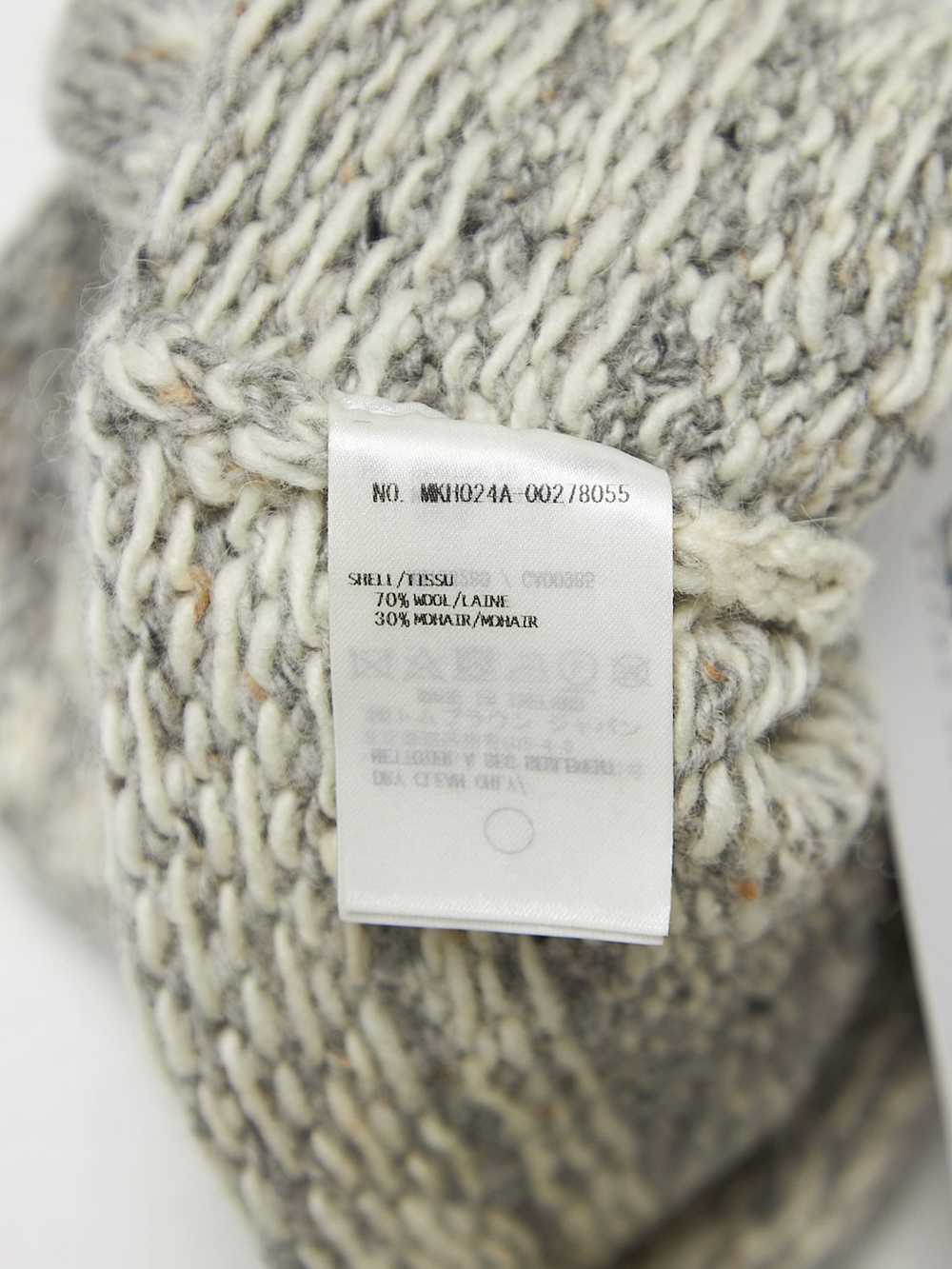 Thom Browne Gray Pattern Knitted Wool Hat - image 3