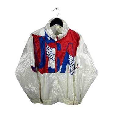 Vintage Vintage Adidas USA Distressed Nylon Jacket - image 1