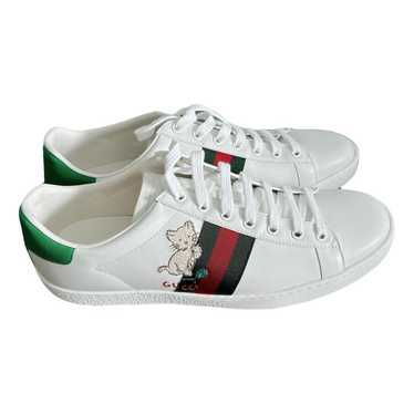 Gucci Ace leather low trainers - image 1