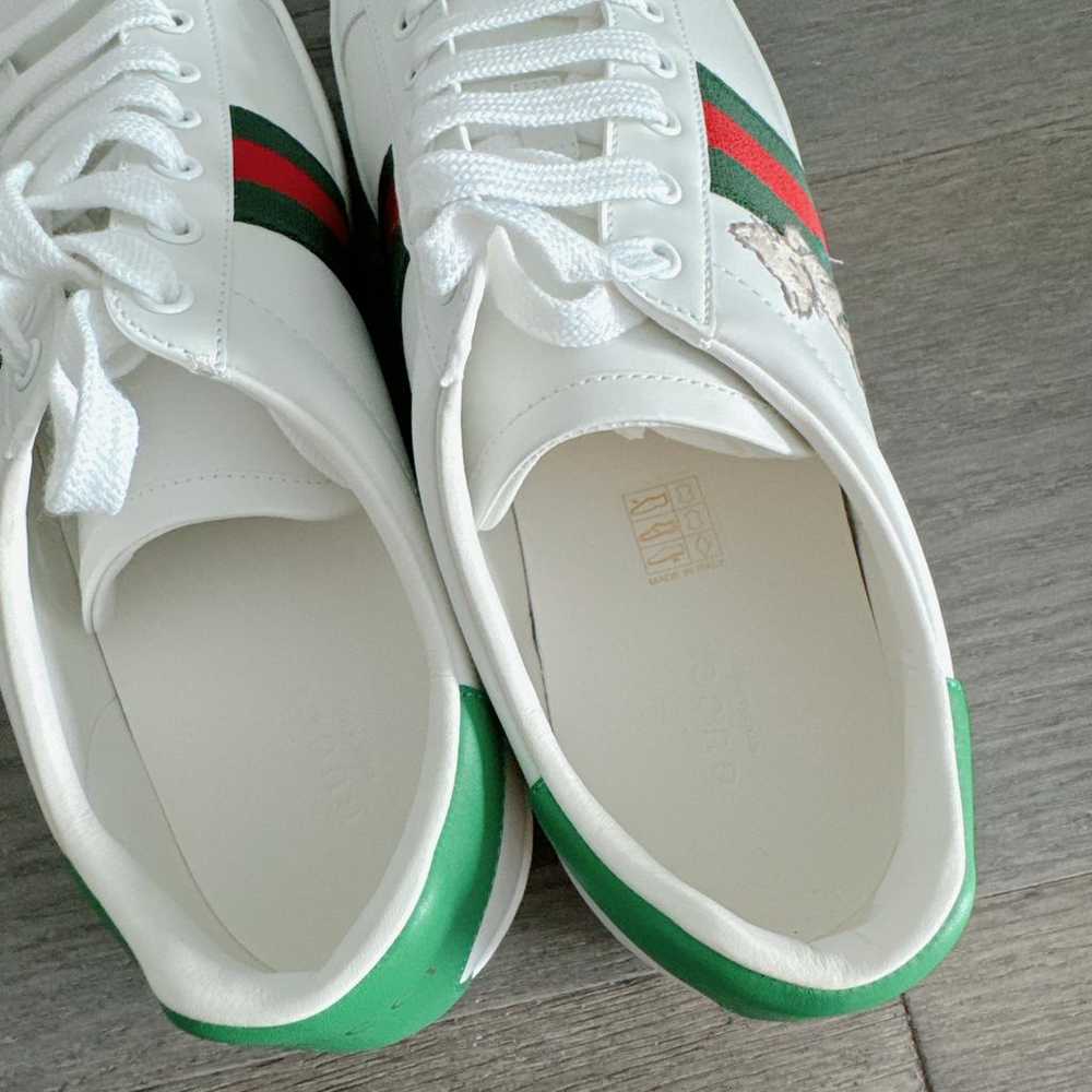 Gucci Ace leather low trainers - image 5