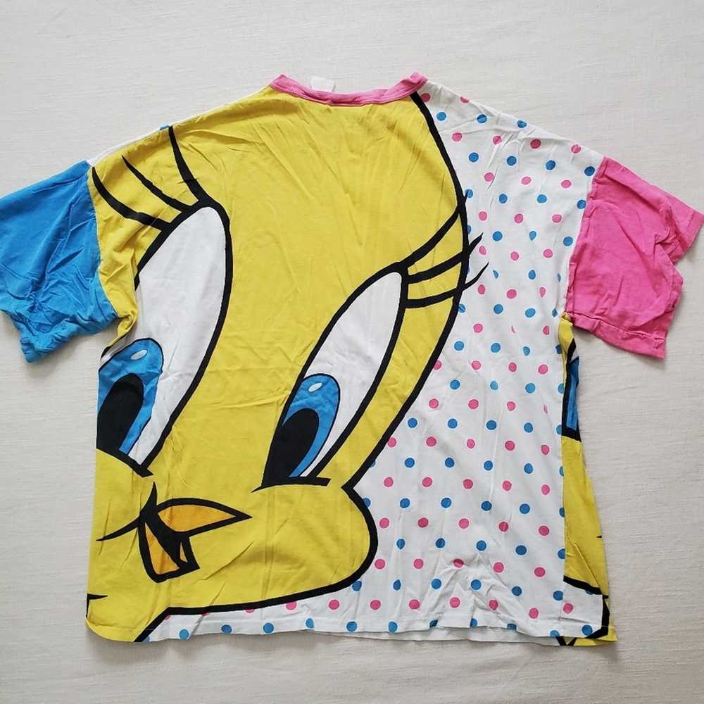 Vintage Tweety polka dot double side shirt - image 2