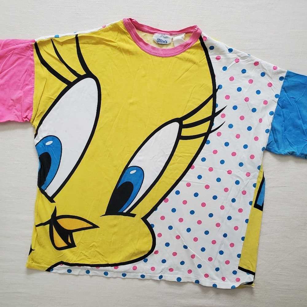 Vintage Tweety polka dot double side shirt - image 3