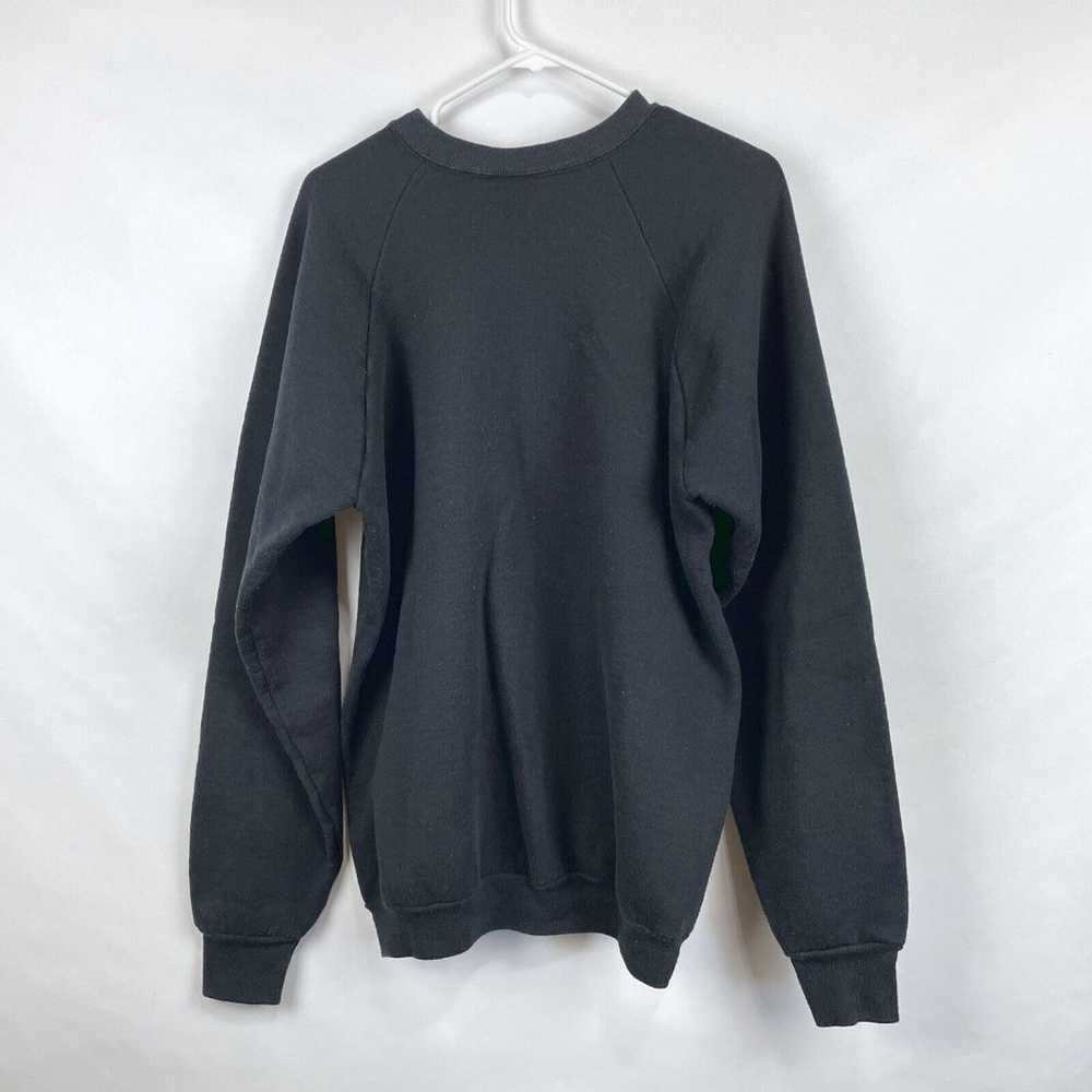 VTG 1980s XL Fruit of the Loom Black Crewneck Wes… - image 3