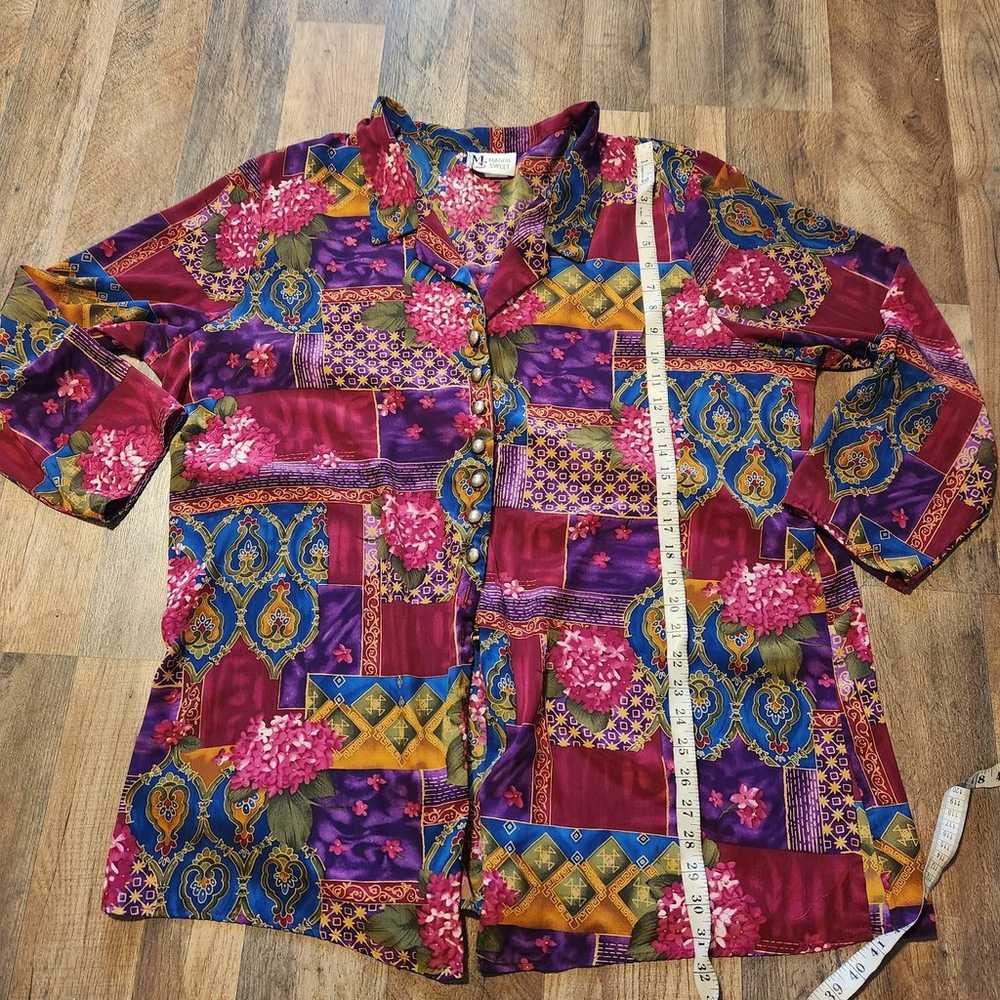 Boho plus size button-up - image 3