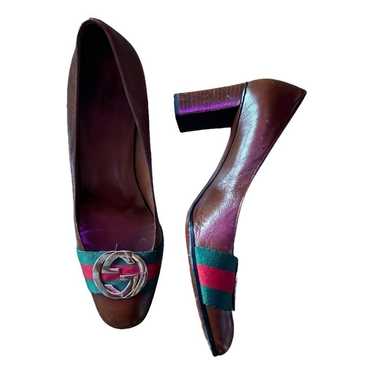 Gucci Malaga leather heels - image 1