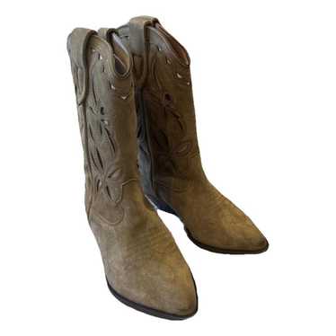 Isabel Marant Duerto leather western boots