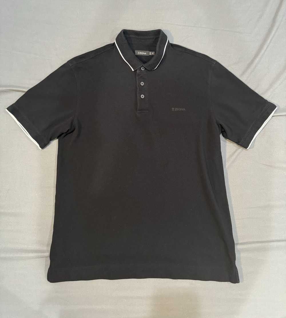 Z Zegna Z Zegna Classic Black Polo - image 1