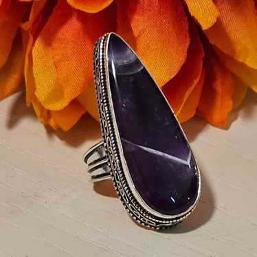 Ameythyst Lace Agate Ring