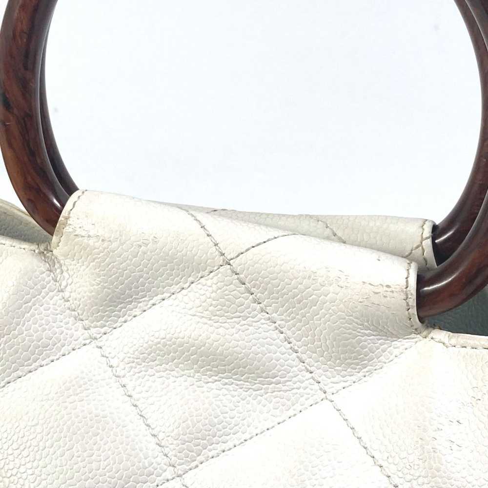 Chanel Chanel Matelasse Quilted Wood handle bag T… - image 12