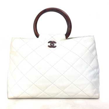 Chanel Chanel Matelasse Quilted Wood handle bag T… - image 1