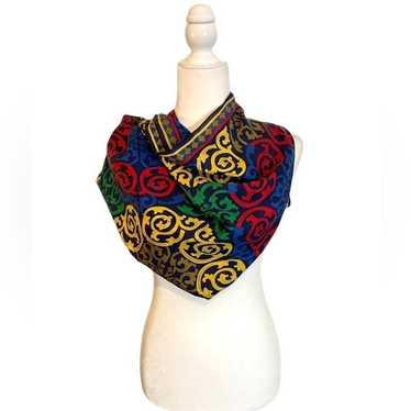 Vintage Ellen Tracy Silk Geometric Scarf - image 1