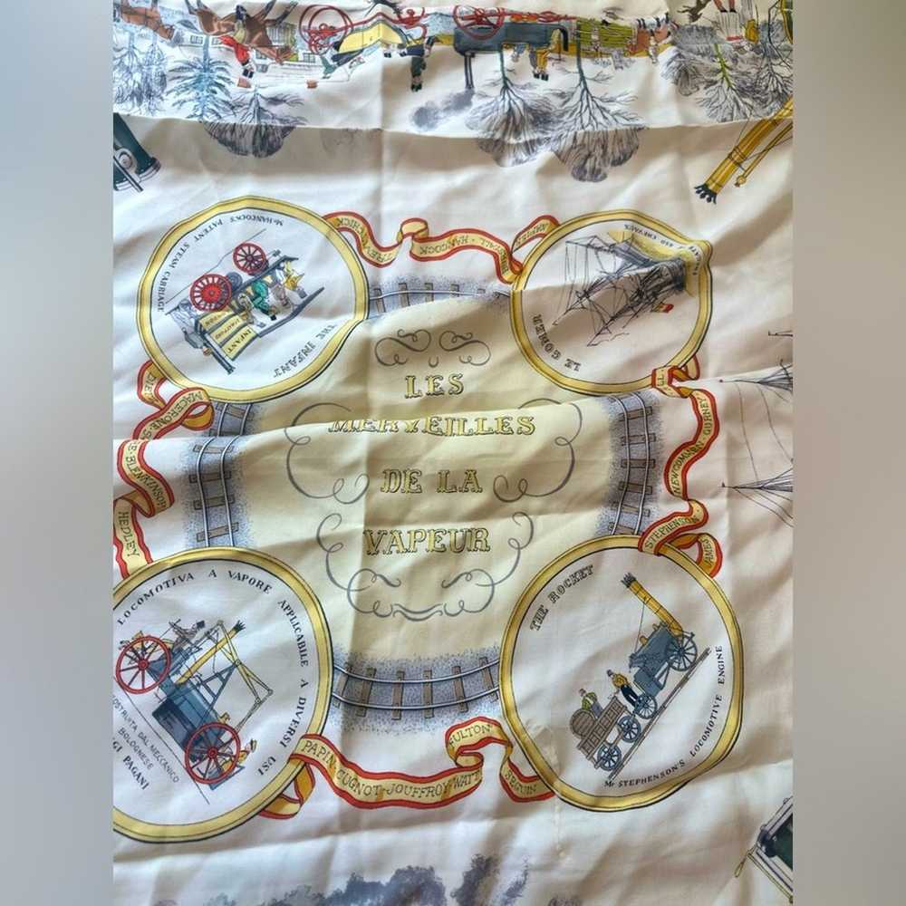 HERMES Silk Carre 90 Wonderful Paris Scarf “Les m… - image 3