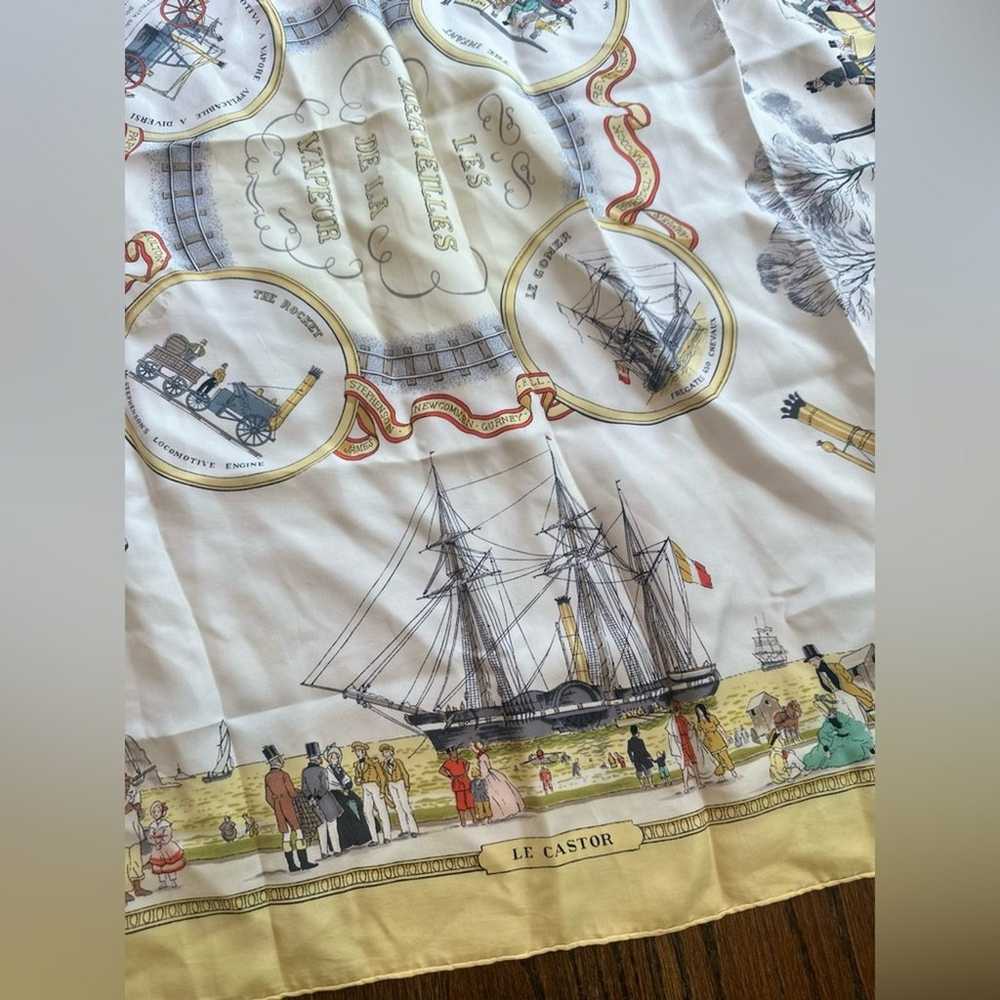 HERMES Silk Carre 90 Wonderful Paris Scarf “Les m… - image 7