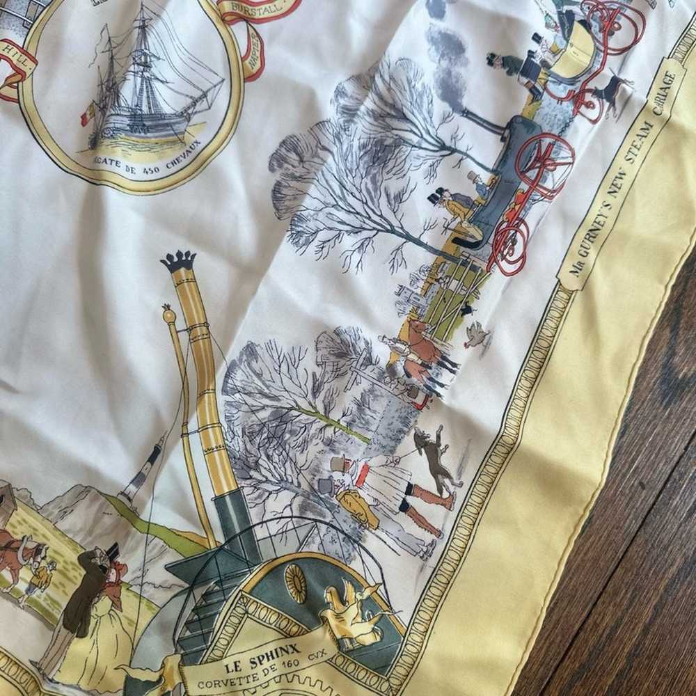 HERMES Silk Carre 90 Wonderful Paris Scarf “Les m… - image 8