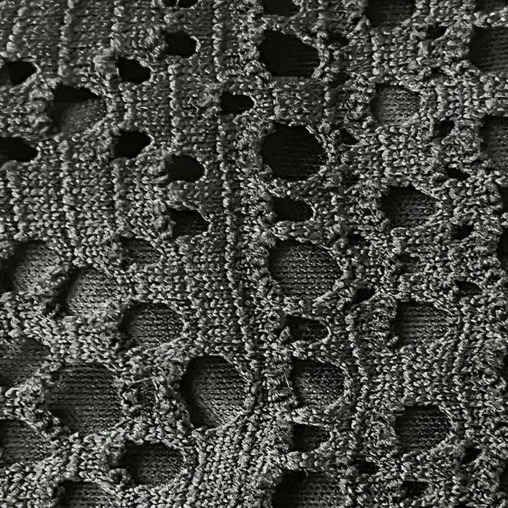 EXPRESS Sheer Crochet Black Eyelet Party  3/4 Sle… - image 10