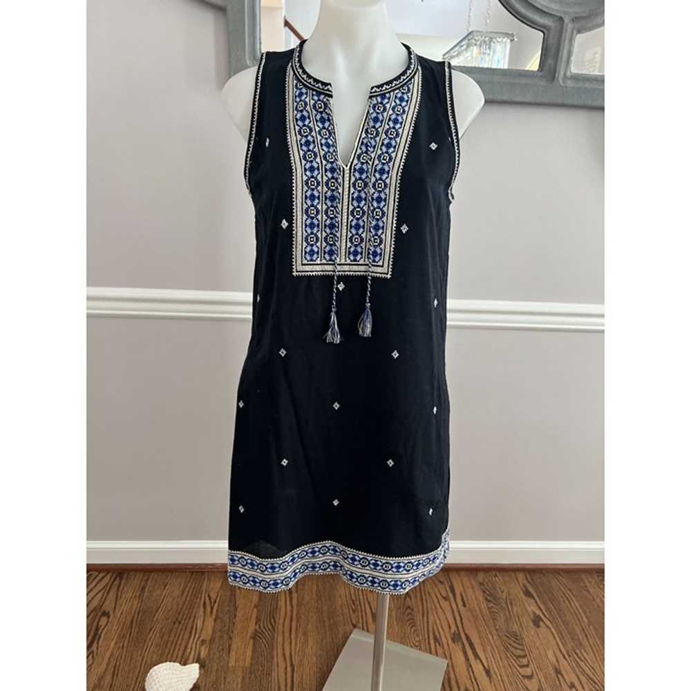 Madewell Embroidered Suncoast Mini Shift Dress Na… - image 3