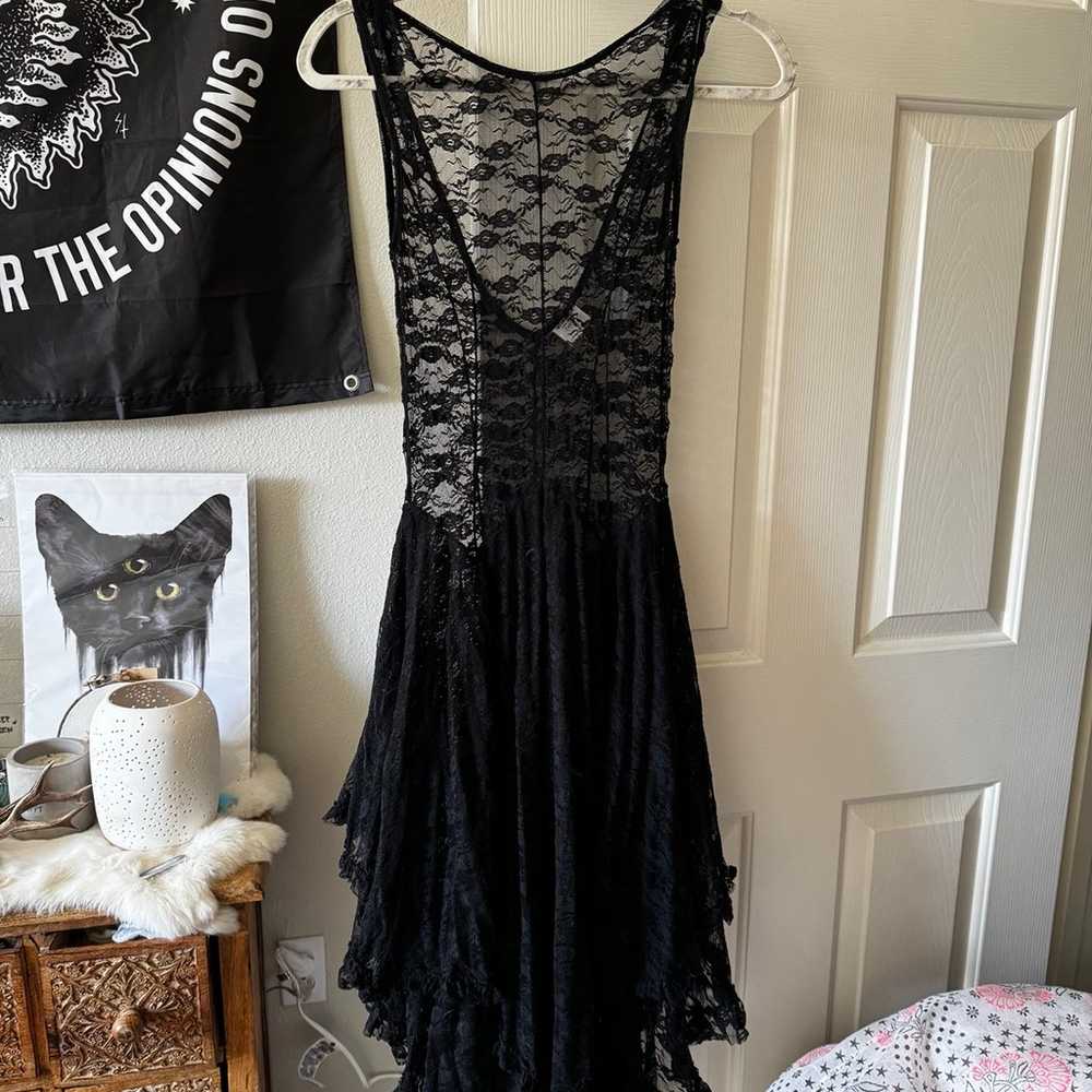 Free people black lace maxi - image 2