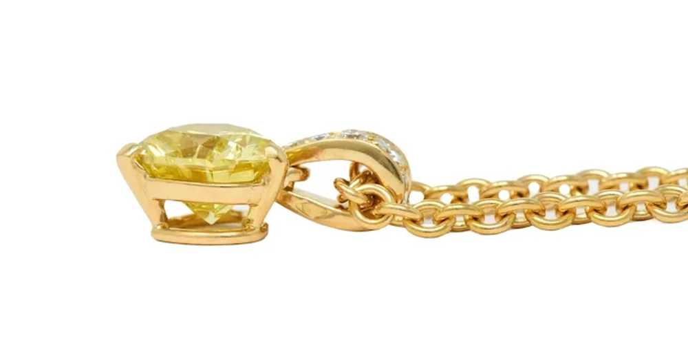 Cartier French 2.33 CTW Fancy Intense Yellow Hear… - image 10