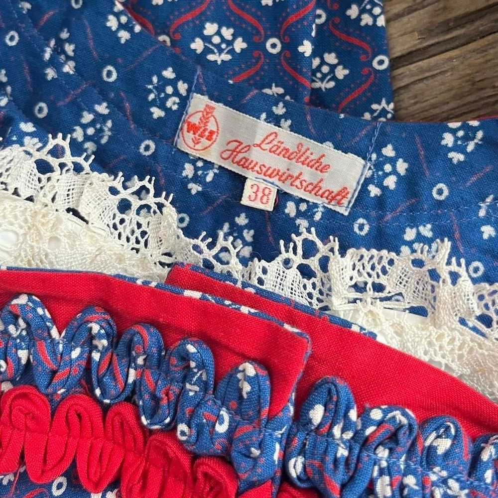 Beautiful Vintage Authentic German Cotton Calico … - image 4