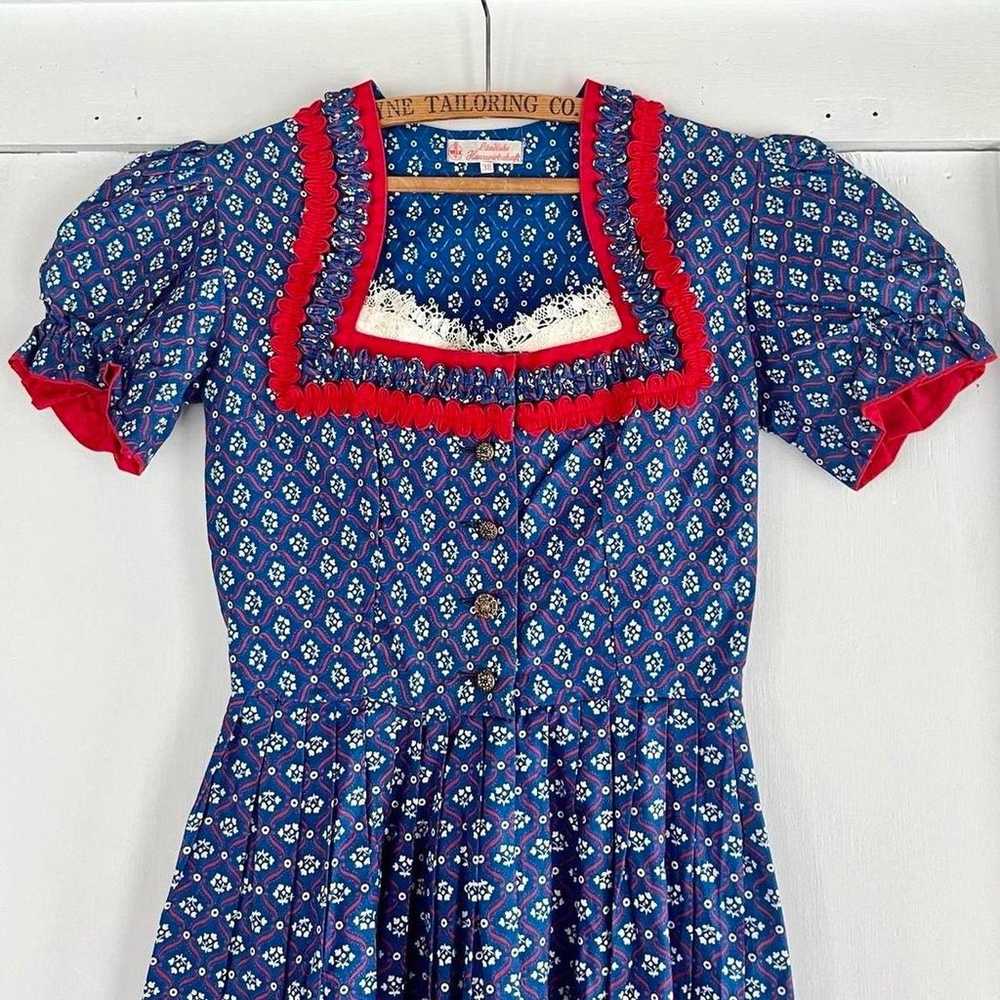 Beautiful Vintage Authentic German Cotton Calico … - image 5