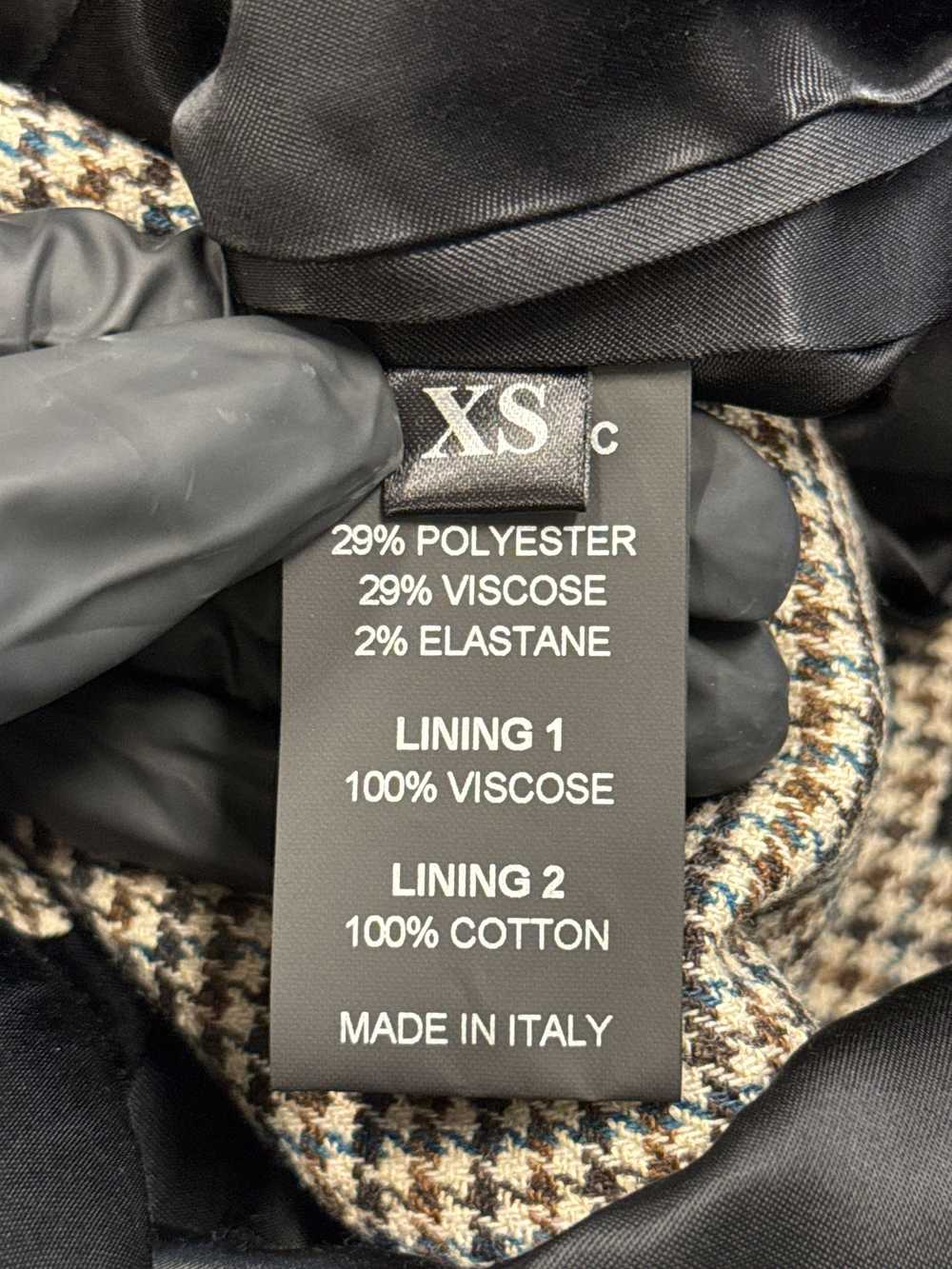 Vetements AW18 Garment Label Check Blazer - image 6