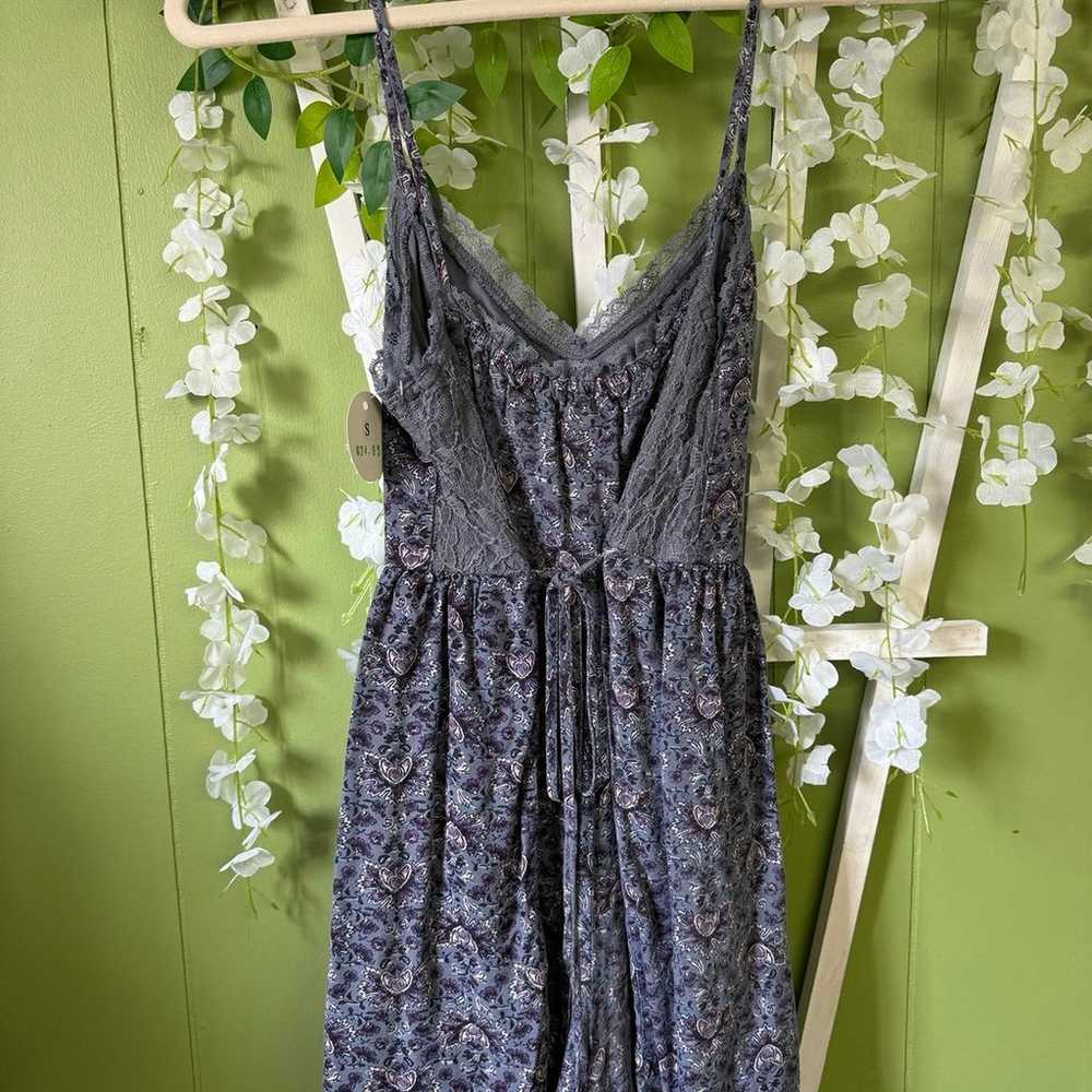 Abercrombie & Fitch Lace Tie Back Romper Small - image 2