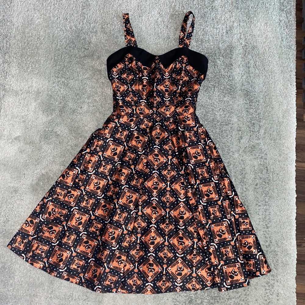 Unique Vintage Halloween cat dress - image 1