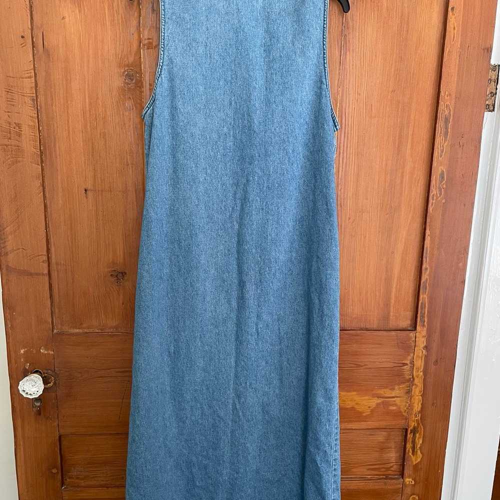 Vintage TY Original Wear Blue Denim Dress 12 - image 3