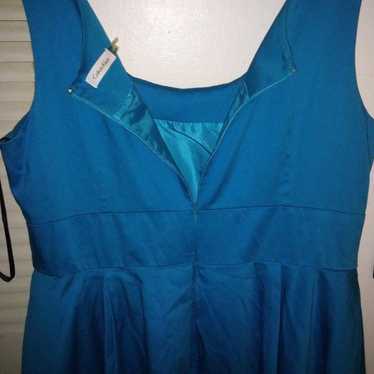 Calvin Klein dress - Bright aqua scoop neck - image 1