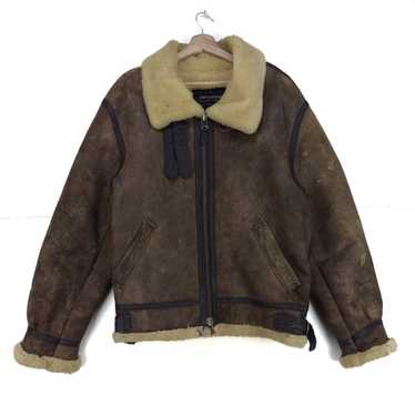 B 3 × Sheepskin Coat × Winter Session Vintage B 3… - image 1