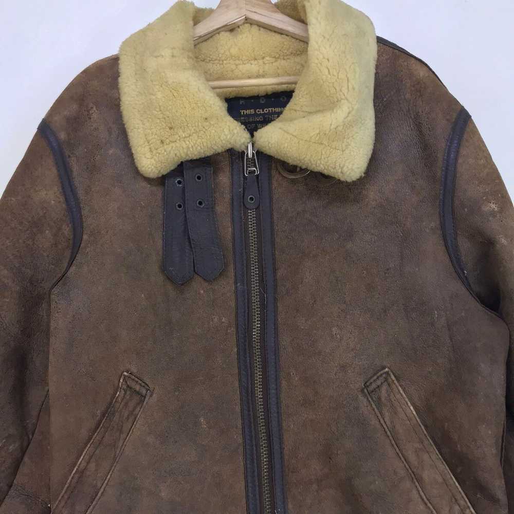 B 3 × Sheepskin Coat × Winter Session Vintage B 3… - image 9