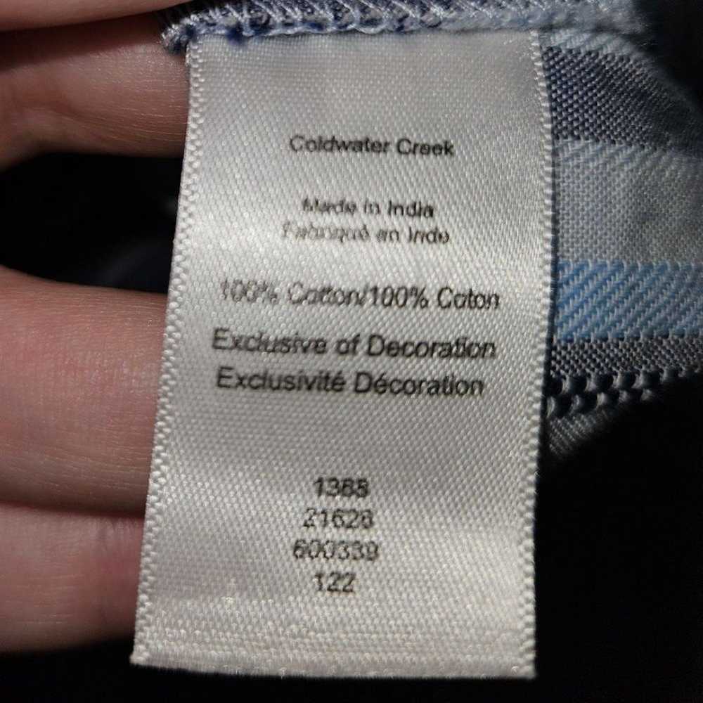 Coldwater Creek Multi Blue White Ariosto Embroide… - image 7