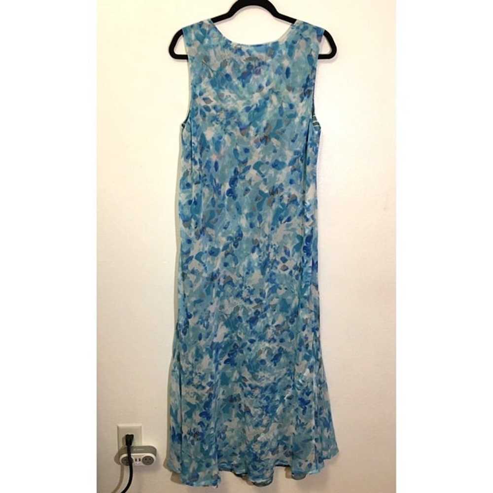 Vintage 90's REVERSIBLE Floral Maxi Long Line Dre… - image 11