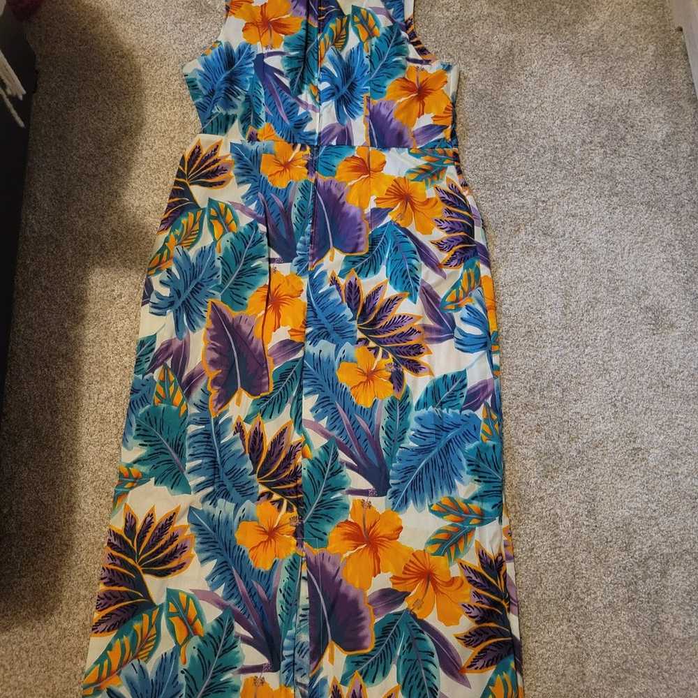 Vintage Hawaiian Aloha Maxi Dress XL - image 2