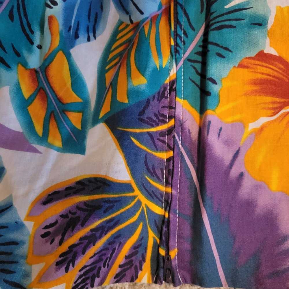 Vintage Hawaiian Aloha Maxi Dress XL - image 5