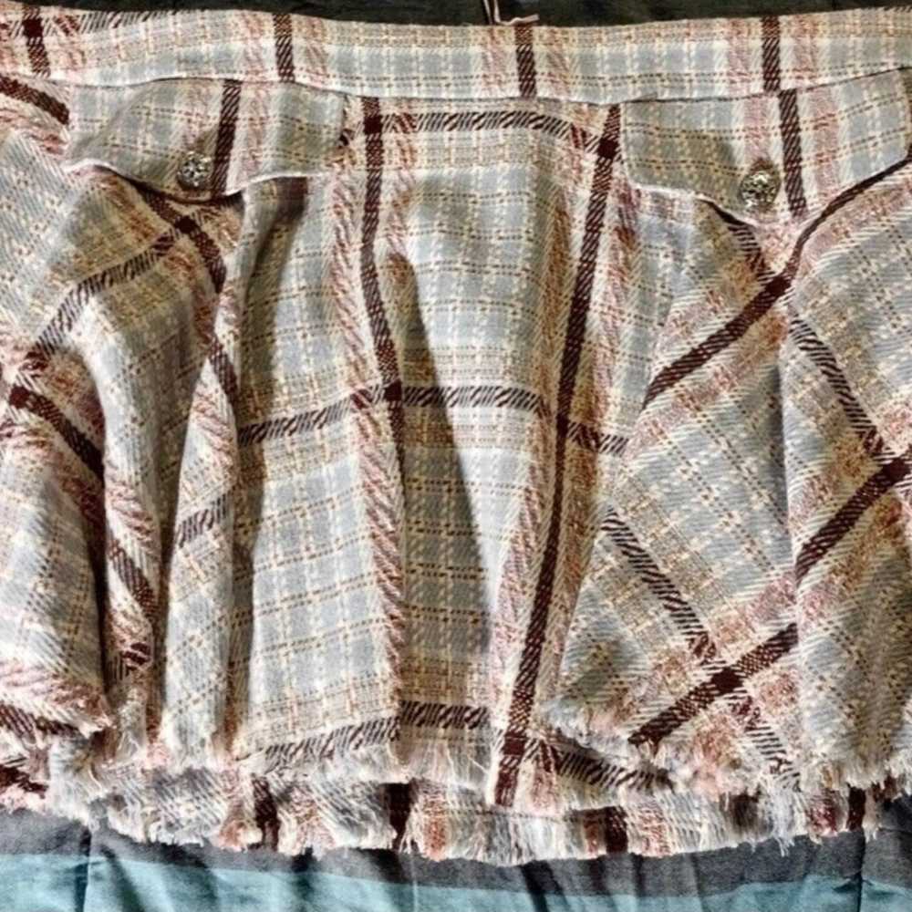 Plus size plaid tweed skirt 2x - image 5