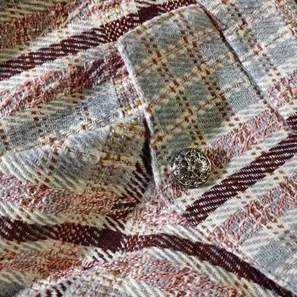 Plus size plaid tweed skirt 2x - image 7