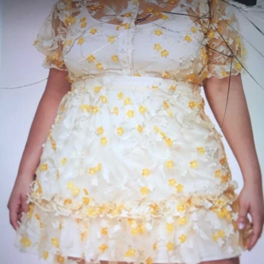 Plus size mesh floral dress 2x - image 11