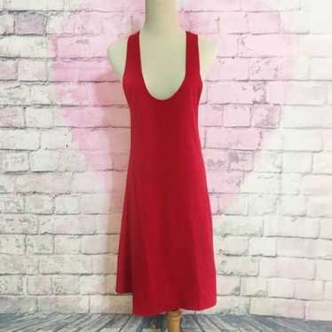 Vintage Express Tricot red knit tank dress sz XS - image 1