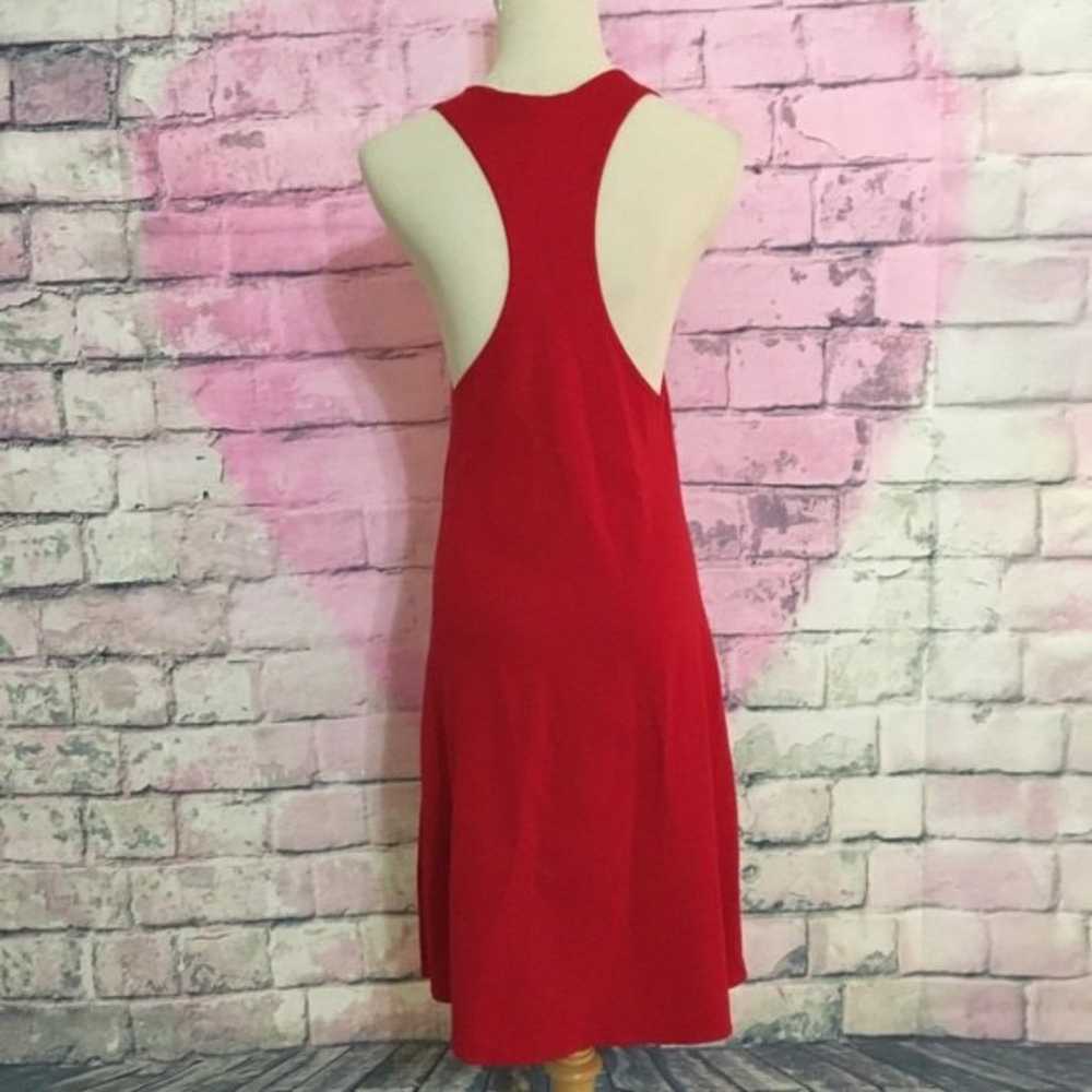 Vintage Express Tricot red knit tank dress sz XS - image 2