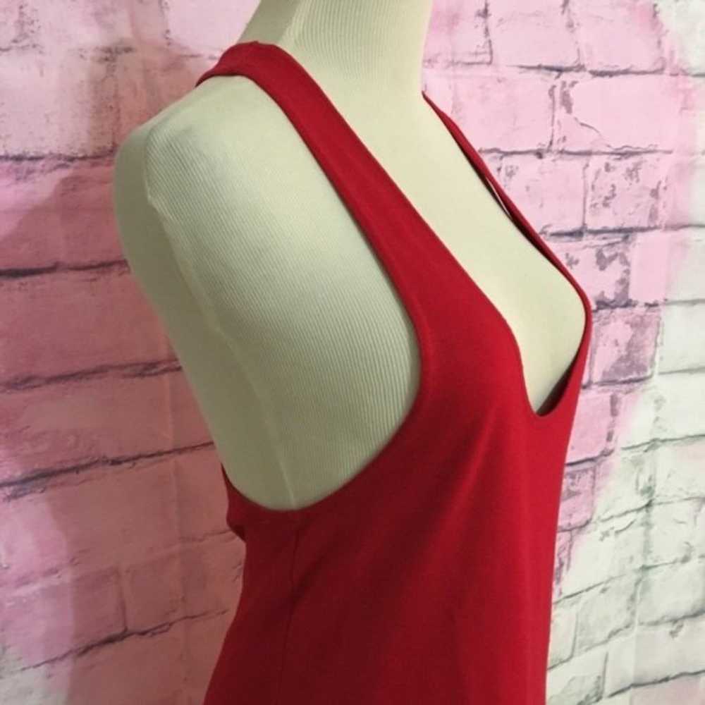 Vintage Express Tricot red knit tank dress sz XS - image 4