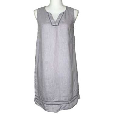 Sigrid Olsen 100% Linen Vintage Look V Neck Sleev… - image 1