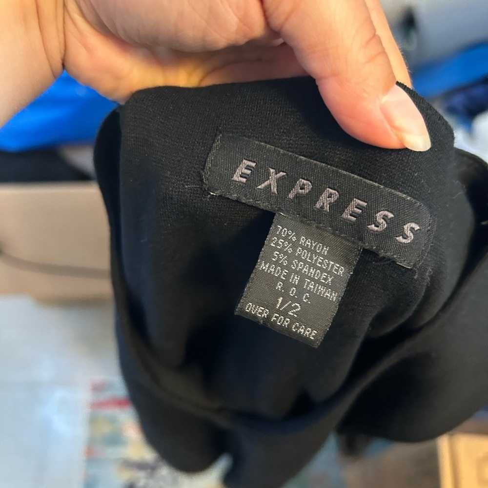 Express Vintage Y2K Black Mini Dress - image 3