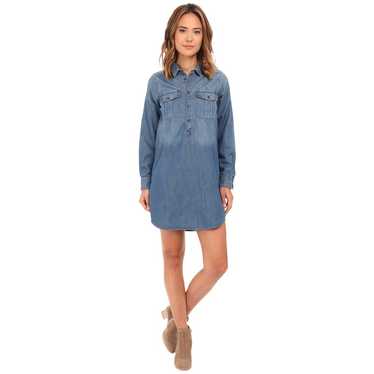 Lucky Brand Denim Popover Shirt Dress XS - image 1